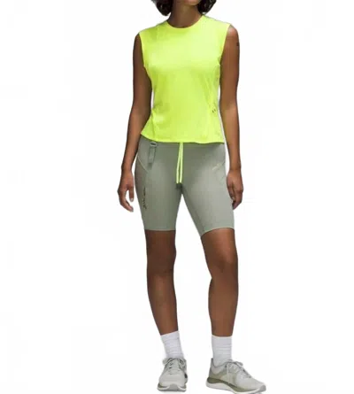Lululemon Cap Sleeve Hiking Tank In Highlight Yellow In Green