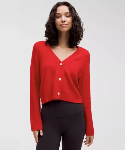 Lululemon Cashmere Slim-fit Cardigan