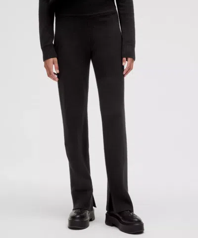 Lululemon Cashmere Straight Leg Pants In Black