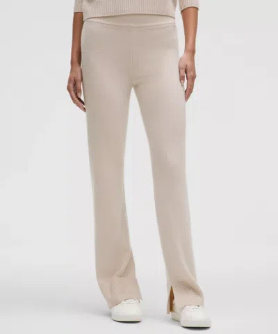 Lululemon Cashmere Straight Leg Pants In White