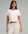 Lululemon Cates Cropped T-shirt In White