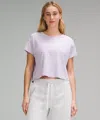 Lululemon Cates Cropped T-shirt In Purple