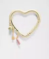 Lululemon Charm Heart Keyring