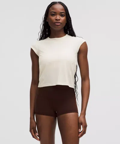 Lululemon Cinch-back Short-sleeve Shirt In White