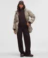 Lululemon Cinch-waist 600-down-fill Puffer In Gray