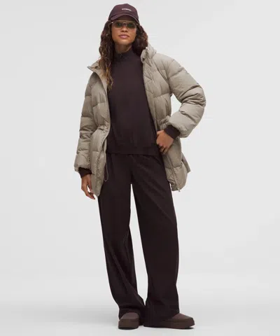 Lululemon Cinch-waist 600-down-fill Puffer In Gray
