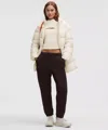 Lululemon Cinch-waist 600-down-fill Puffer In Neutral
