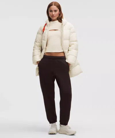 Lululemon Cinch-waist 600-down-fill Puffer In Neutral
