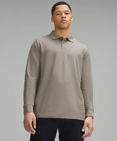 Lululemon Classic-fit Pique Long-sleeve Polo Shirt