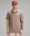 Lululemon Classic-fit Pique Short-sleeve Polo Shirt In Brown