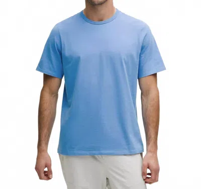 Lululemon Zeroed In Stretch Cotton-blend Jersey T-shirt In Blue