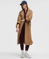 Lululemon Classic-fit Trench Coat In Brown