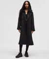 Lululemon Classic-fit Trench Coat In Black