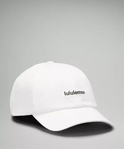 Lululemon Classic Unisex Ball Cap Wordmark In White