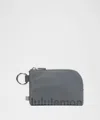 Lululemon Clippable Card Pouch In Gray