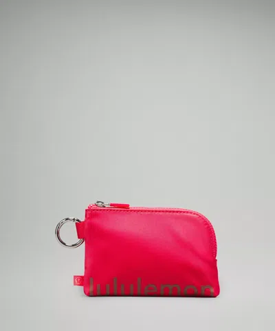 Lululemon Clippable Card Pouch In Pink