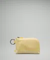 Lululemon Clippable Card Pouch In Yellow