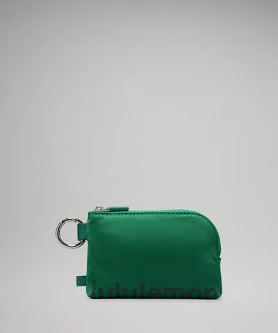 Lululemon Clippable Card Pouch In Green