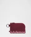 Lululemon Clippable Card Pouch In Red