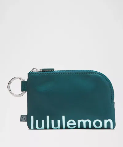 lululemon Clippable Card Pouch Bag Color Green