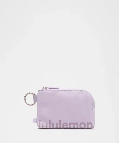 Lululemon Clippable Card Pouch In Purple