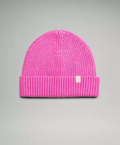 Lululemon Close-fit Wool-blend Ribbed Knit Beanie