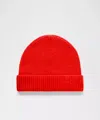 Lululemon Close-fit Wool-blend Ribbed Knit Beanie In Multi