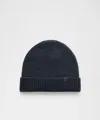 Lululemon Close-fit Wool-blend Ribbed Knit Beanie In Blue