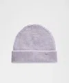 Lululemon Close-fit Wool-blend Ribbed Knit Beanie In Purple