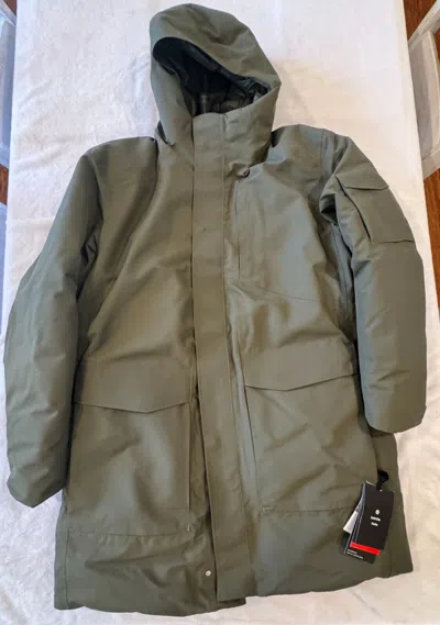 Pre-owned Lululemon Cold City Parka 600 Fill Power Full Warmth Glyde Xxl Army Green