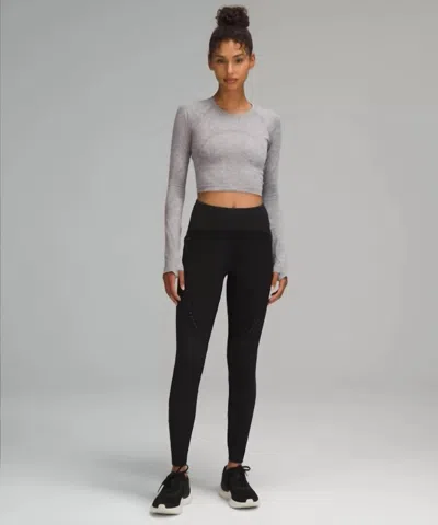 Lululemon Cold Weather High-rise Running Tight 28" In Black