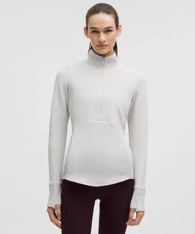 Lululemon Cold Weather Running Half Zip In White
