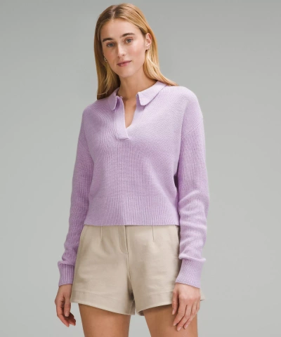 Lululemon Collared Merino Wool-blend Sweater