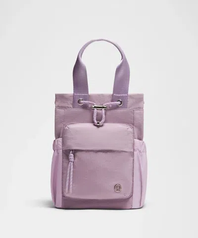 Lululemon Convertible Drawstring Bucket Bag Mini 5l In Purple