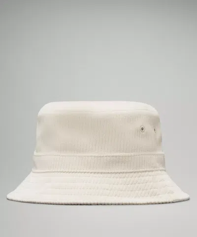 Lululemon Corduroy Bucket Hat Wide Wale In White