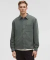 Lululemon Corduroy Relaxed-fit Long-sleeve Button-up Shirt In Gray