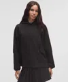 Lululemon Cotton-blend Double-knit Oversized Hoodie In Black