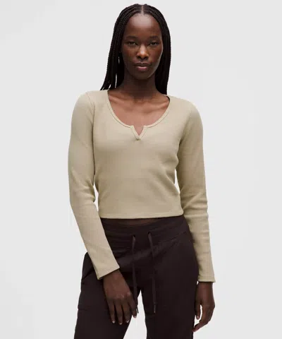 Lululemon Cotton-blend Henley Long-sleeve Shirt