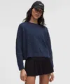 Lululemon Cotton-blend Jacquard Crewneck Sweater In Blue