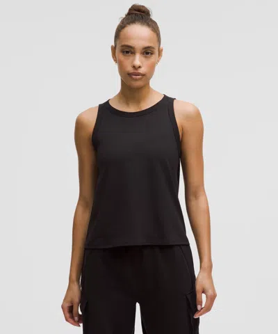 Lululemon Cotton-blend Open-back Tank Top In Black