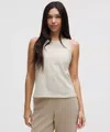 Lululemon Cotton-blend Open-back Tank Top In White