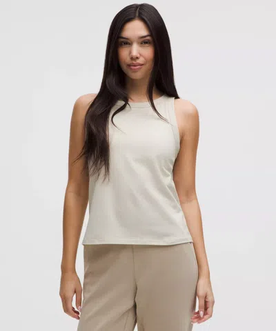 Lululemon Cotton-blend Open-back Tank Top In Gray