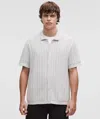 Lululemon Cotton-blend Open-knit Button Up