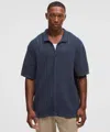 Lululemon Cotton-blend Open-knit Button Up