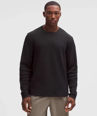 Lululemon Cotton-blend Waffle Knit Long-sleeve Shirt