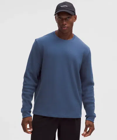Lululemon Cotton-blend Waffle Knit Long-sleeve Shirt