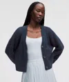 Lululemon Cotton Crochet Mesh Relaxed-fit Cardigan