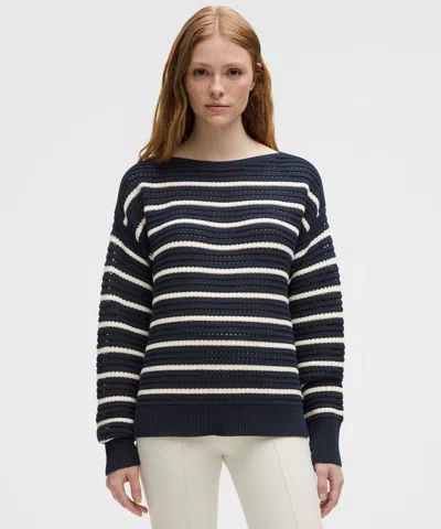 Lululemon Cotton Crochet Pullover