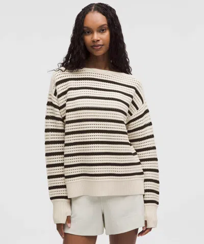 Lululemon Cotton Crochet Pullover