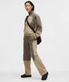 Lululemon Cotton Fleece Mid-rise Straight-leg Pant In Multi